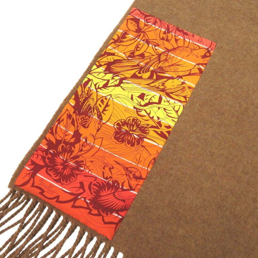 HERMES Authentic Brown Scarf - Picture 5 of 9